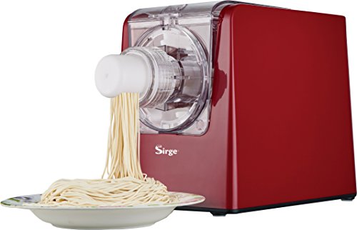 Sirge Pastamagic - Máquina para la pasta, 300 W – 10 formas – Salida de pasta vertical para no estropearla.4 programas automáticos para 640 gr. de harina – Incluye Accesorios para ravioloni).