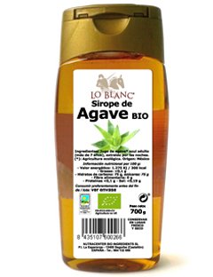 Sirope de agave bio Lo Blanc - Con dosificador 700 g.