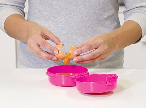 Sistema – microondas fácil huevos cocina – 270 ml, plástico, varios colores, 12.5 x 13.7 x 6.7 cm