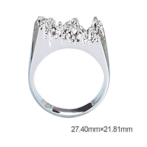 siwetg 3 Unids/Set Cristal UV Epoxy DIY Anillo Molde De Silicona Roto Montaña Modelado Material Hecho a Mano Creativo