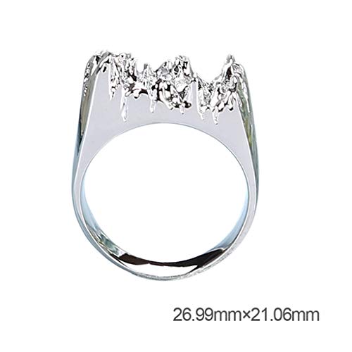 siwetg 3 Unids/Set Cristal UV Epoxy DIY Anillo Molde De Silicona Roto Montaña Modelado Material Hecho a Mano Creativo