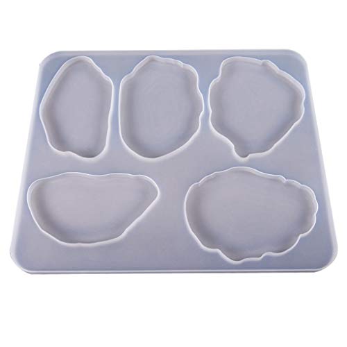 siwetg Conjunto De Posavasos De Molde De Decoración De Mesa Grande Moldes De Silicona De Copa De Copa De Múltiples Estándares Molde De Pegamento UV De Epoxi De Cristal DIY