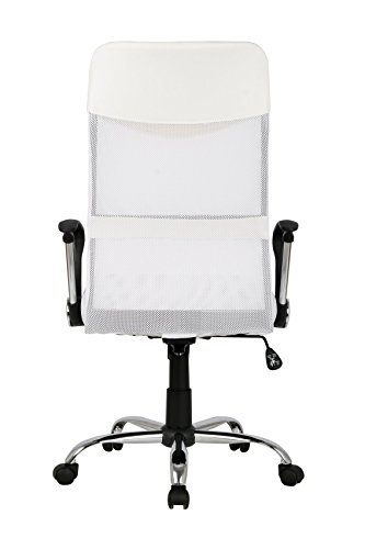 SixBros.Sillón de Oficina Silla de Oficina Silla giratoria Blanca H-935-6/1320