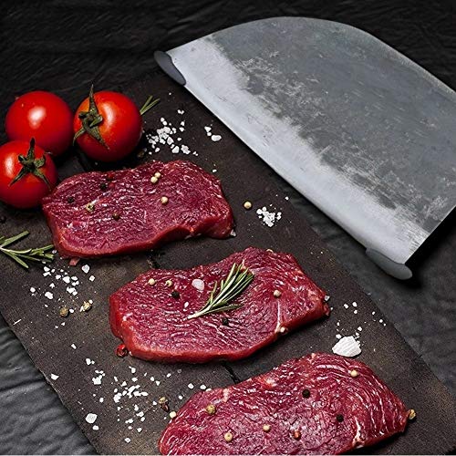 SJZS Forjado Hecho a Mano del Cuchillo del Cocinero con Revestimiento de Acero Forjado China Cleaver Profesional Cuchillos de Cocina de Carne Verduras utensilio de trituración rebanar