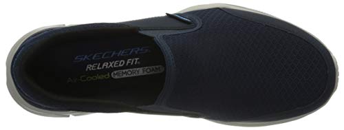 Skechers Equalizer 4.0, Zapatillas para Hombre, Blue Navy Malla PU Trim Nvy, 42 EU