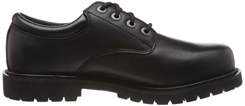 Skechers Men's Cottonwood ELKS Oxfords, Black (Black Leather Blk), 8 UK (42 EU)