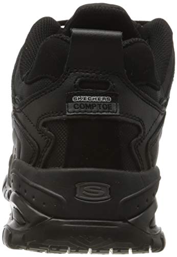 Skechers Soft Stride Grinnel, Zapato Industrial para Hombre, Negro, 46 EU