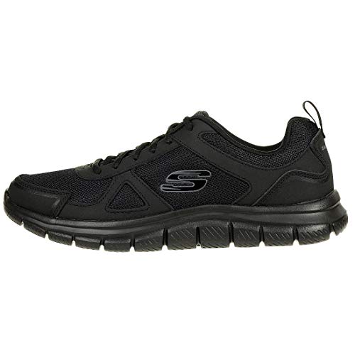 Skechers Track-scloric 52631-bbk, Zapatillas para Hombre, Negro (Black 52631/Bbk), 45 EU