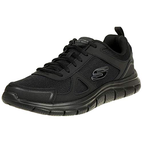 Skechers Track-scloric 52631-bbk, Zapatillas para Hombre, Negro (Black 52631/Bbk), 45 EU