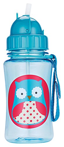 Skip Hop Zoo Owl - Botella con pajita de recambio