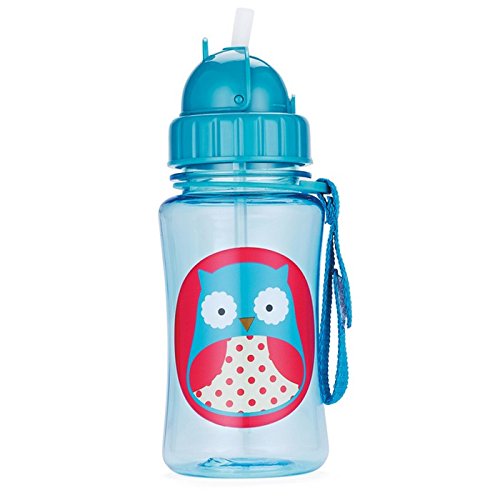 Skip Hop Zoo Owl - Botella con pajita de recambio