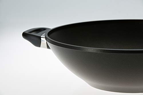 SKK 275 Titanium 2000 Plus - Sartén Wok con Tapa de Cristal (32 cm)