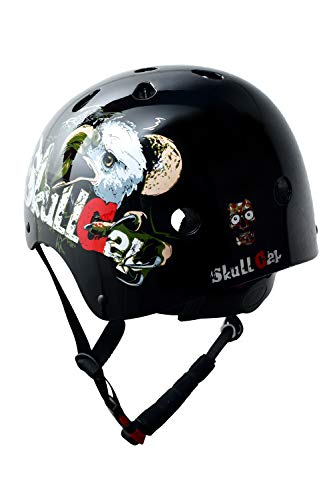 SkullCap® Kids BMX & Skate Helmet - Bicicleta Y Scooter Eléctrico, Diseño: Eagle, Talla: S