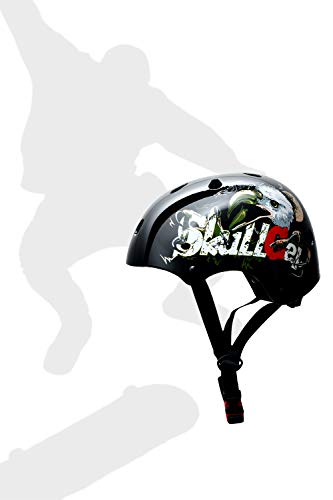 SkullCap® Kids BMX & Skate Helmet - Bicicleta Y Scooter Eléctrico, Diseño: Eagle, Talla: S