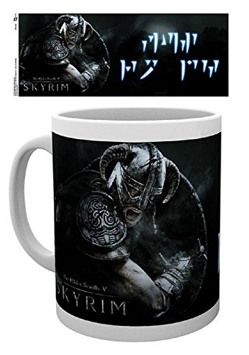 Skyrim Fus Ro Dah - Taza, color blanco