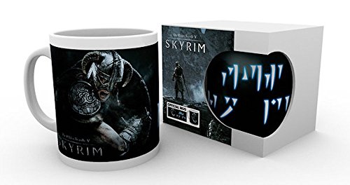 Skyrim Fus Ro Dah - Taza, color blanco