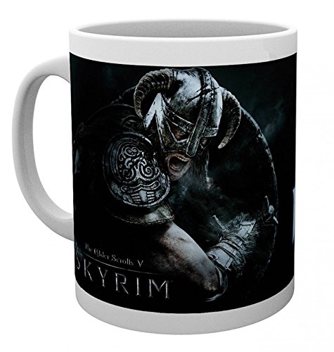 Skyrim Fus Ro Dah - Taza, color blanco