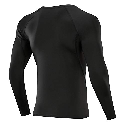 SKYSPER Camiseta de Compresión Manga Larga para Hombre Pantalones Largos Leggings Apretada Ropa Interior Deportiva Deportes Transpirable Secado Rápido para Running Fitness Entrenamiento Yoga Ciclismo