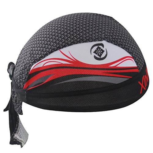 SKYSPER Pañuelo Cabeza Bufanda Sombrero Respirable Secado Rápido Sombrero de Pirata Deportivo Unisex para Bicicleta Ciclo Deportes al Aire Libre