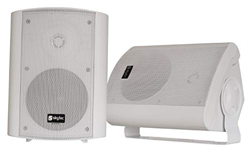 Skytec Conjunto de altavoces stereo, 2-vias, 100W max, Blanco - Pareja