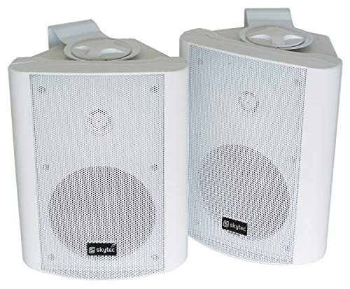 Skytec Conjunto de altavoces stereo, 2-vias, 100W max, Blanco - Pareja