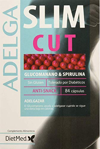 SLIMCUT DIETMED 84, Pastillas para quitar el hambre, Quemagrasas Potente Para Adelgazar, Control De Apetito, Sin Gluten, Apto para Diabéticos, Suplemento Alimenticio Para Pérdida de Peso. Potente.