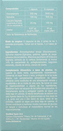 SLIMCUT DIETMED 84, Pastillas para quitar el hambre, Quemagrasas Potente Para Adelgazar, Control De Apetito, Sin Gluten, Apto para Diabéticos, Suplemento Alimenticio Para Pérdida de Peso. Potente.