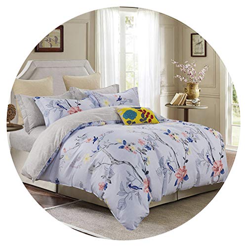 Small-shop Bedding Set Juego de Ropa de Cama para niños y Adultos, 100% algodón, Suave, tamaño Individual, Queen, tamaño King, 4 Unidades