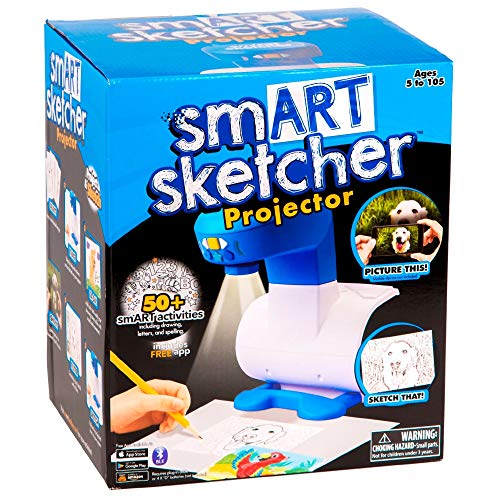 smART Sketcher - Proyector con Paquete de 50 Actividades, proyecta 50 Modelos de Dibujo, y Tus Fotos, para Dibujar faceta, Juguete para niños a Partir de 5 años, MRT00