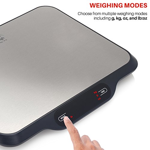 Smart Weigh Báscula Postal Y Báscula Digital De Cocina Multifuncional Con Plataforma Ancha, 15kg De Capacidad