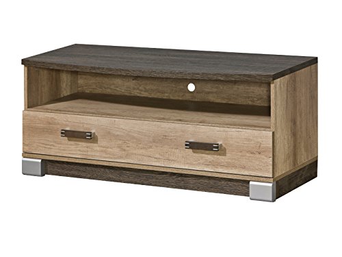 SMARTBett Romero - Mueble para TV (Madera de Roble canyón/Arusha wengué)