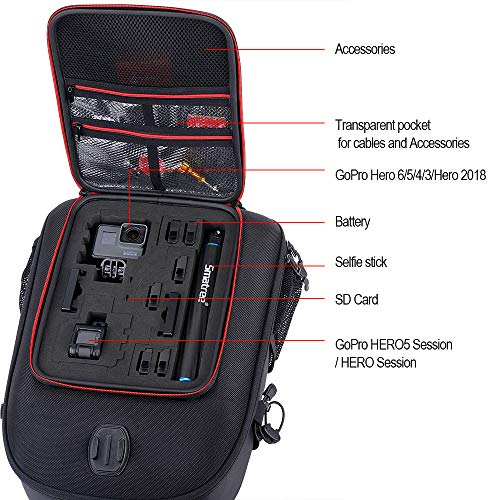 Smatree Mochila Compatible para dji Mavic 2 Pro/Mavic 2 Zoom/GoPro Hero 2018 / Hero 7/6/5/5/4/3 + / 3