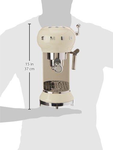 Smeg ECF01 RDEU/PBEU/CREU/Bleu Máquina de Café Expreso, 1350 W, 2 litros, plástico, Crema