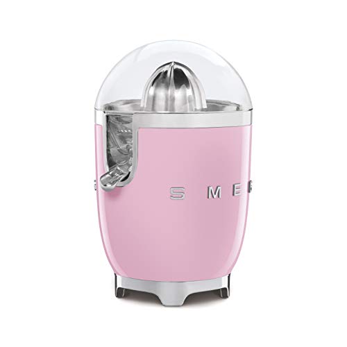 SMEG Exprimidor CJF01PKEU, 70 W, Acero Inoxidable, rosa pastel