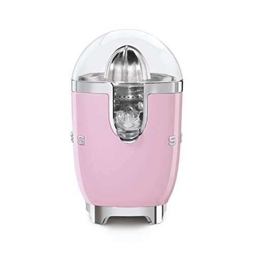 SMEG Exprimidor CJF01PKEU, 70 W, Acero Inoxidable, rosa pastel