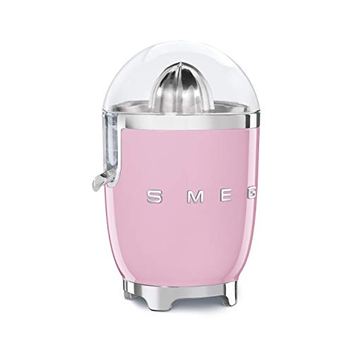 SMEG Exprimidor CJF01PKEU, 70 W, Acero Inoxidable, rosa pastel