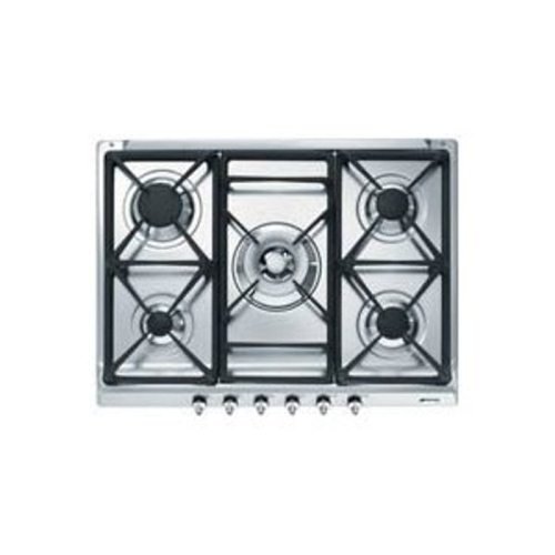 Smeg SE70SGH-5 hobs - Placa (Integrado, Gas, Plata, 68,5 cm, 50 cm, 0 mm)