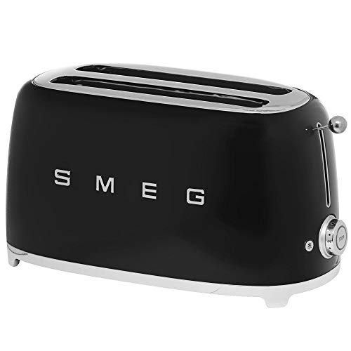 SMEG Tostador TSF02BLEU, 1500 W, Acero, Negro