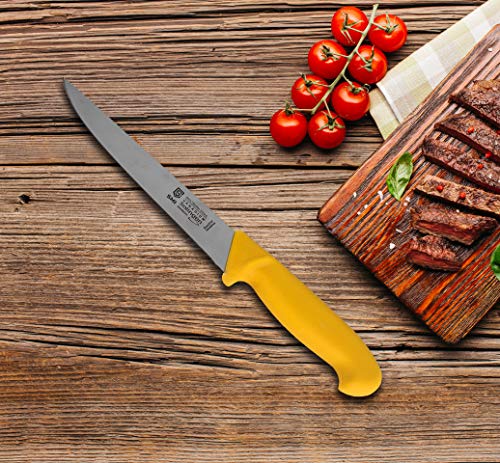 SMI - 6 piezas Solingen cuchillo de carnicero profesional, cuchillo de carne, cuchillo de cocina, Cuchillo vegetal, utensilios de cocina acero inoxidable