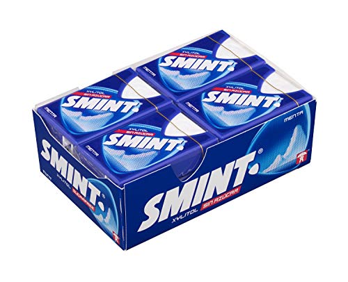 Smint Tabs Menta, Caramelo Comprimido Sin Azúcar - 12 unidades de 8 gr. (Total 96 gr.)