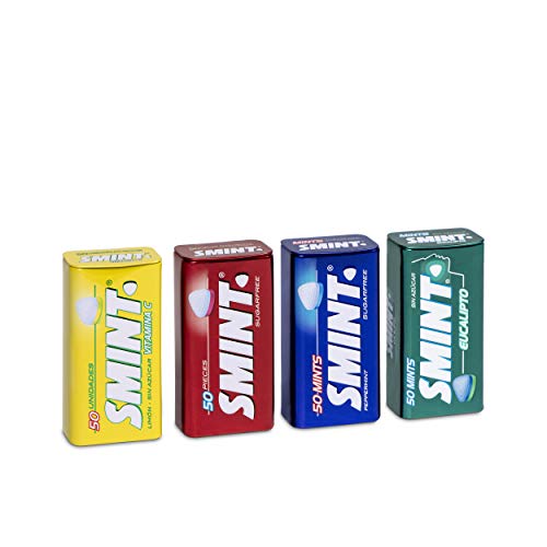 Smint Tin Best Sellers, Caramelo Comprimido Sin Azúcar, Sabores Variados - 12 Unidades De 35 g (Total 420 g)