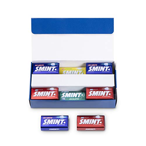 Smint Tin Best Sellers, Caramelo Comprimido Sin Azúcar, Sabores Variados - 12 Unidades De 35 g (Total 420 g)