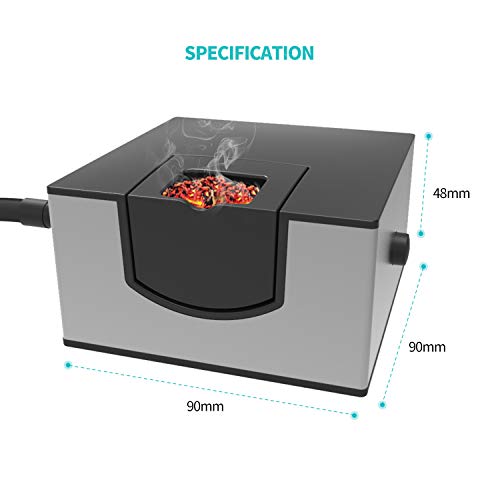 Smoking Gun Chytac Food Smoker Infusion Smoker para cocinar en casa y hacer barbacoas al aire libre (Plata)