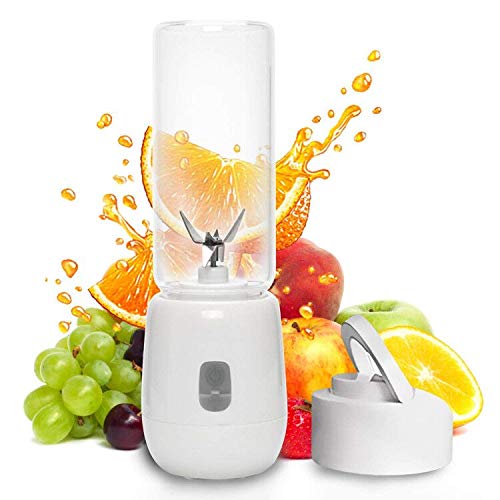 Smoothie maker Mini Protable eléctrico multifunción automático USB Blender de jugo recargable con 6 cuchillas 460ml 3 pasos sencillos para disfrutar de jugo recién exprimido