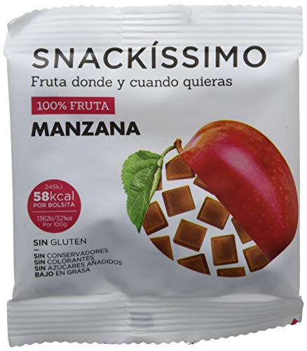 Snackíssimo Snack de Manzana - Pack de 15 bolsas 270 gr