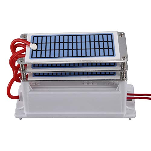 SNOWINSPRING 21G / H Generador de Ozono de CeráMica PortáTil 220V Tres Placas de CeráMica de Larga DuracióN Integradas Ozonizador Aire Agua Purificador de Aire