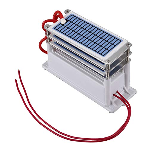 SNOWINSPRING 21G / H Generador de Ozono de CeráMica PortáTil 220V Tres Placas de CeráMica de Larga DuracióN Integradas Ozonizador Aire Agua Purificador de Aire