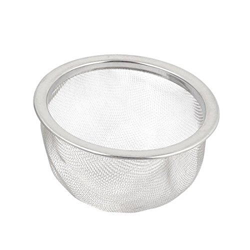 SODIAL 2 piezas Escurridor de acero inoxidable Colador de te de malla Filtro de tetera Plata