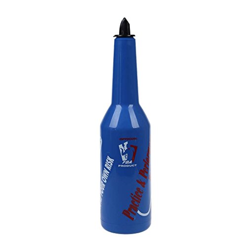 SODIAL(R) De Flair Bartender Bartending Practica Bar Botella bar Cocktail Vino Shaker - Azul