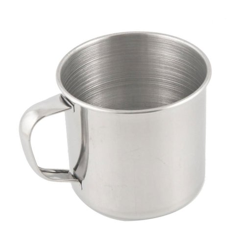 SODIAL(R) Taza de Acero Inoxidable para Te Cafe - Campamiento/Viaje-3.5